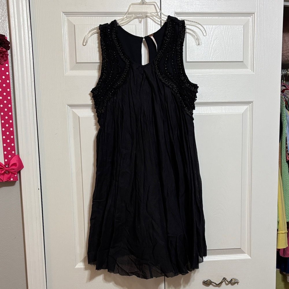 Free People Black Mini Dress